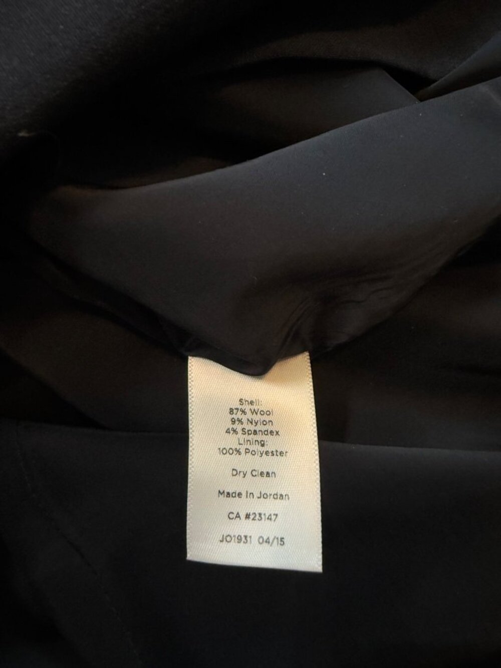 Talbots Wool Blend Womens Navy Flare Skirt Size 4 - Picture 7 of 8